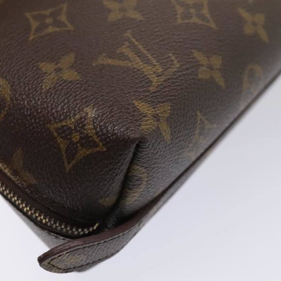 LOUIS VUITTON Monogram Trousse Demi Ronde Cosmetic Pouch M47520 LV Auth 90360 - Picture 16 of 16